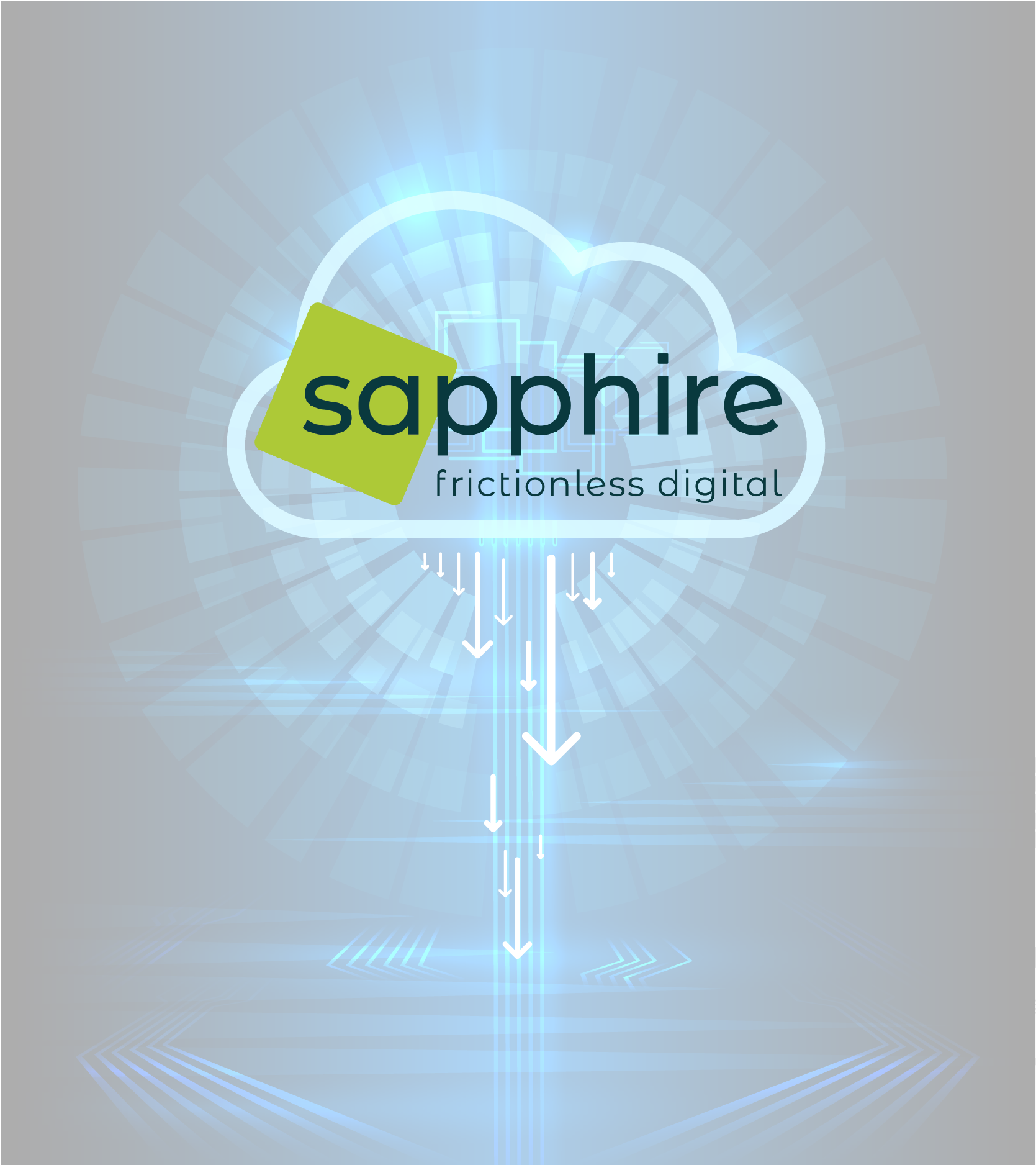 Sapphire - Vertical Cloud Background